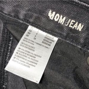 AE Mom Jean black distressed